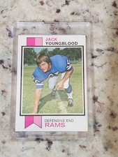 1973 Topps - #343 Jack Youngblood Los Angeles Rams - Rookie Card Near Mint . rookie card picture