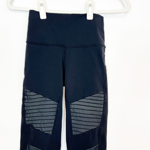 Alo Yoga Moto Leggings Black Women's Small - Picture 2 of 12