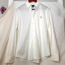 Buttoned-Placket Long-Sleeve Polo Shirt