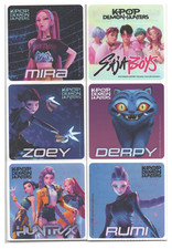 25 (Licensed) K-Pop Demon Hunters Stickers, 2.5" x 2.5" each, Party Favors