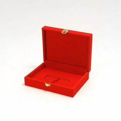 Wedding Gold Bar Presentation Box Festive Red Velvet Gold Bar Box Soft Gentle - Bild 1 von 4