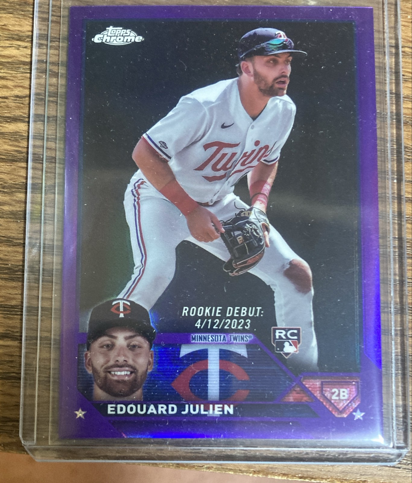 2023 Topps Chrome Update Series Rookie Debut Edouard Julien Refractor /250