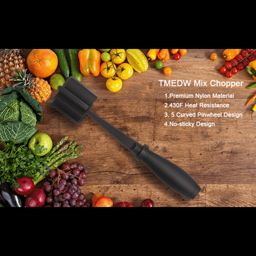 Meat Chopper Ground Beef Masher Heat Resistant Hamburger Chopper Kitchen Tool - Picture 2 of 7