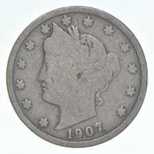 1907 Liberty V Nickel AC Average Circ *8196
