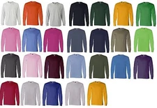 Fruit Of The Loom T-Shirt Tee 5.0 oz Heavy Cotton Men's Long Sleeve 4930, S-3XL