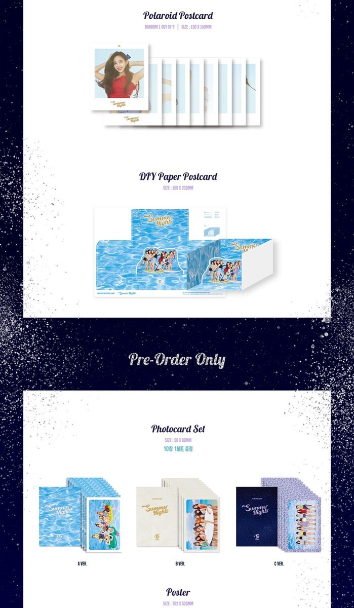 TWICE SUMMER NIGHTS Special Album CD+POSTER+PhotoBook+8Card+Lyrics