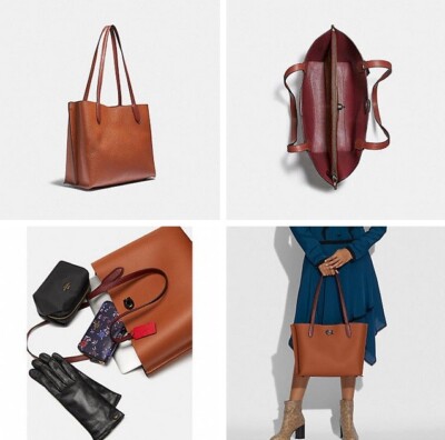 Coach ◆ C0692 Willow Tote in Colorblock Signature Canvas COACH C0692 Willow tote in colorblock with signature canvas