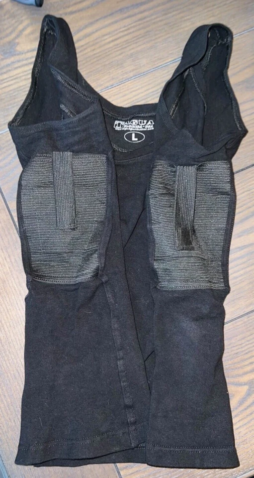 Camiseta sin mangas TAGUA Tactical Spandex Funda Camisa Negra Para Mujer Grande Usada en Excelente Condición Foto 2 de 4