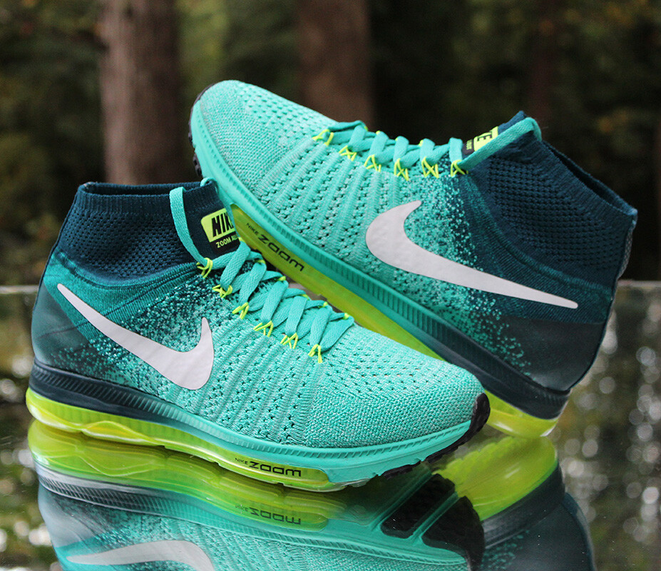 Nike Zoom All Out Flyknit Women's Size 7.5 Clear Jade White Nike Zoom All Out Flyknit Women's Size 7.5 Clear Jade White