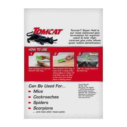 Tomcat Super Hold Glue Traps Mouse Size, 3-Pack (12 Glue Traps) - Picture 6 of 6