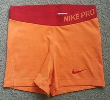 orange nike spandex shorts