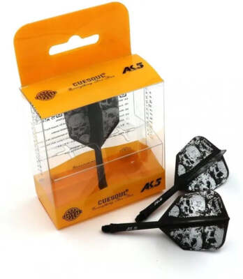 CUESOUL ROST AK5 Integrated Dart Shaft & Flight - Big Wing Shape Short - Skulls