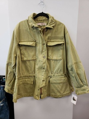 oversized green jacket