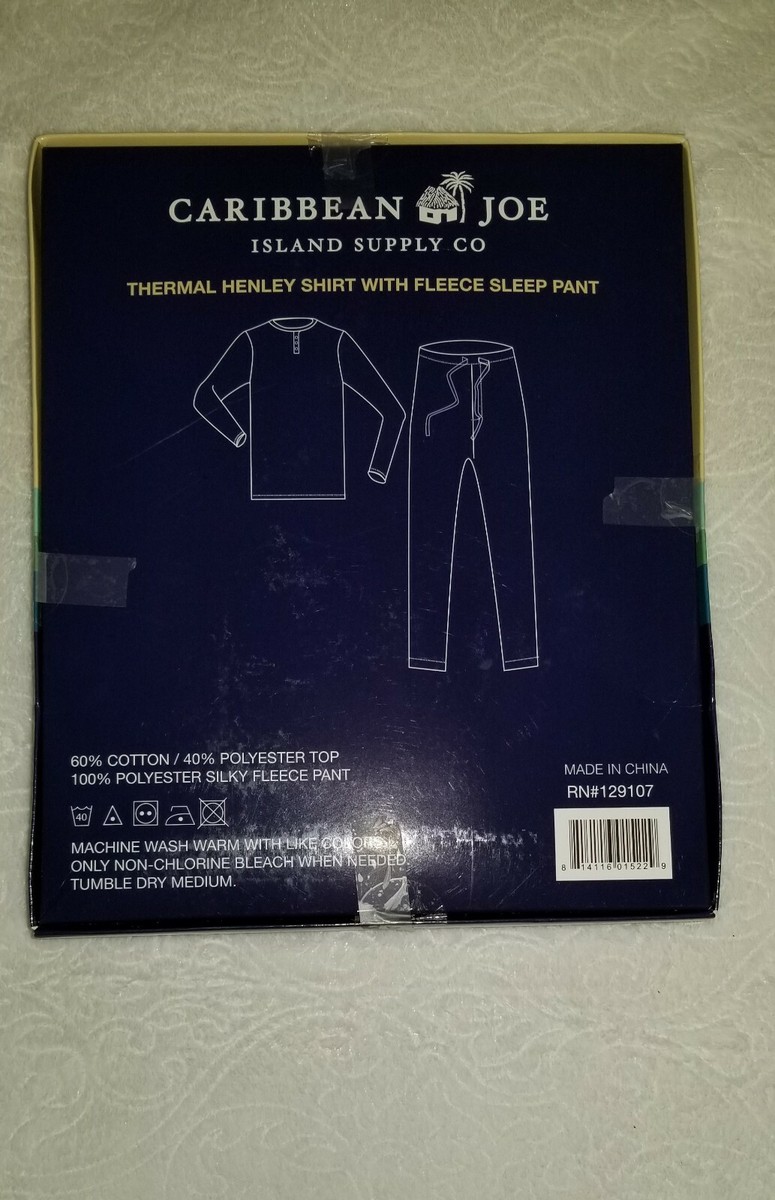 Caribbean Joe Island Supply Co Men's 2- Piece Sleep Set Red Plaid