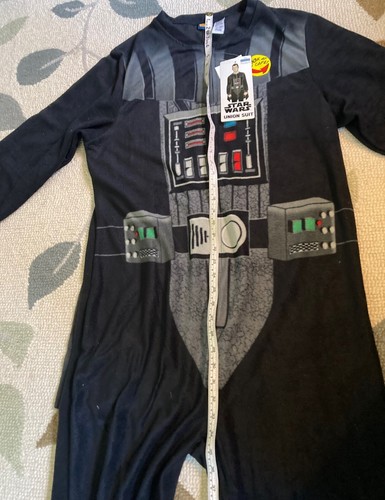Star Wars Darth Vader With Cape Union Suit 1-piece Halloween Costume NWT Pajamas - Picture 5 of 8