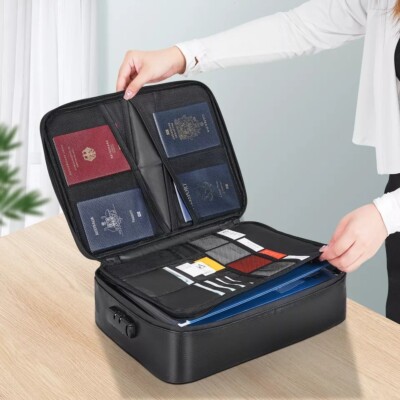 VEVOR Fireproof Document Box 2000  Fireproof & Waterproof Document Bag with Lock