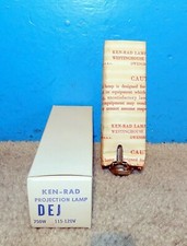NOS Ken-Rad DEJ Projector Lamp Bulb 750W 120V Orig Box