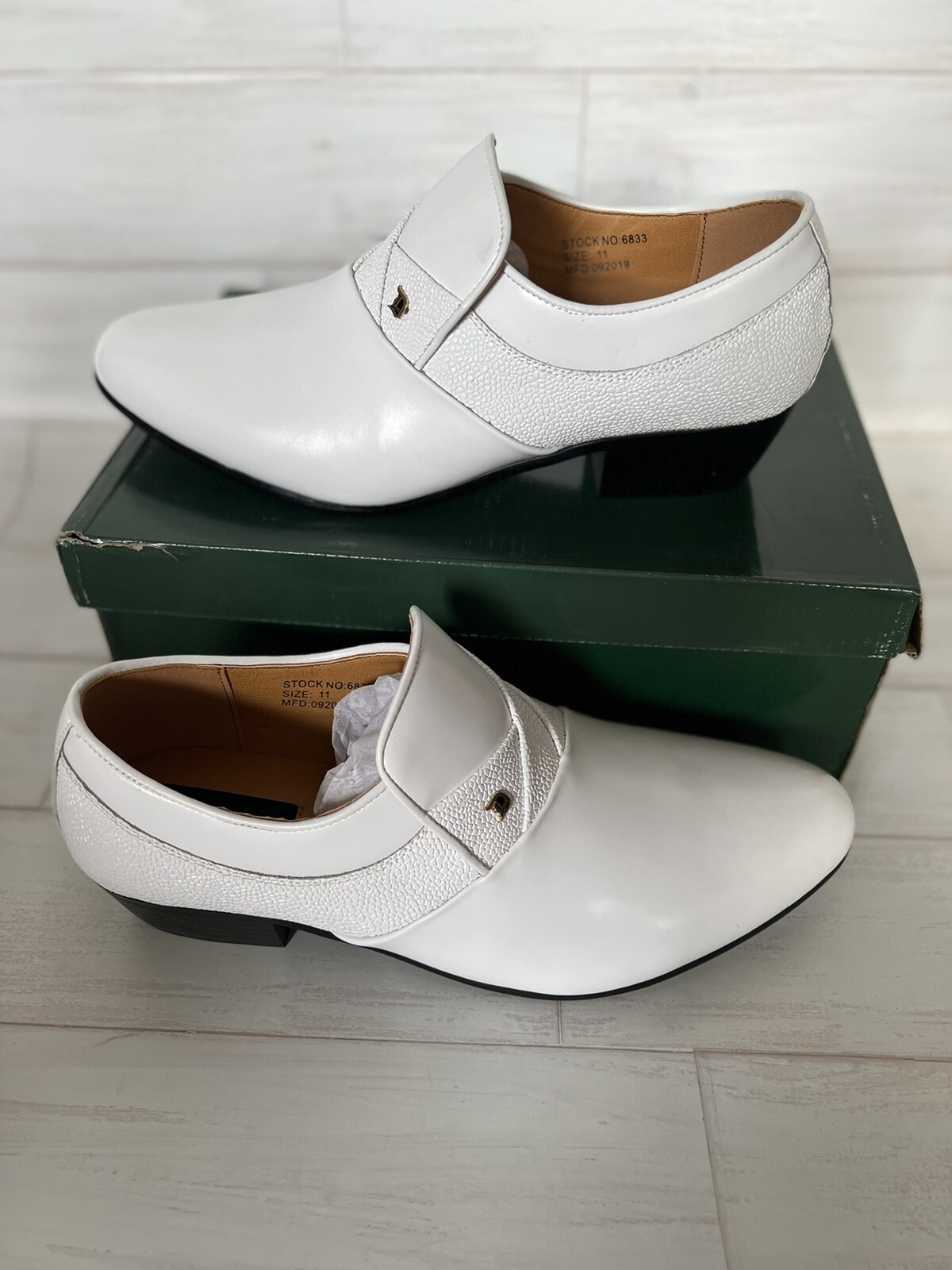 Leather Slip On Loafer Dress Shoe Size 