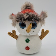 Ty Buttons Snowman Plush Beanie Boos Stuffed Animal Toy 6" Christmas 2018 