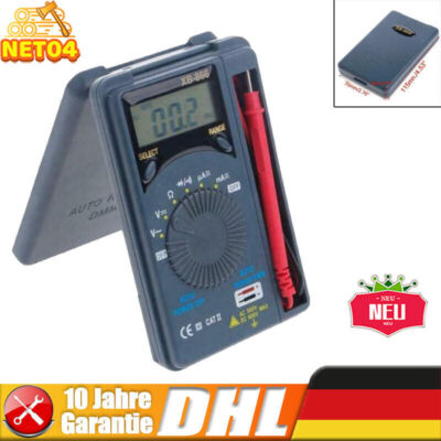XB866 Auto Range LCD Voltmeter Tester Werkzeug AC/DC Pocket Digital Multimeter