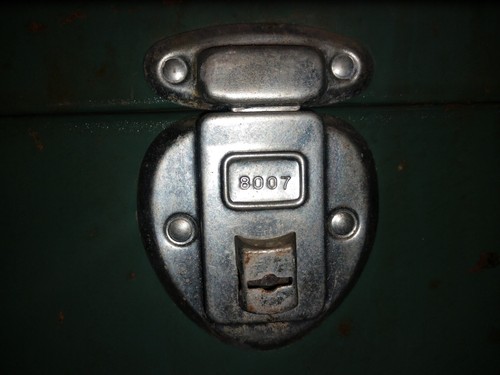 Union Steel Metal Tackle Box Unused Dent Free Vintage Made USA Latched 8007 - Picture 5 of 6