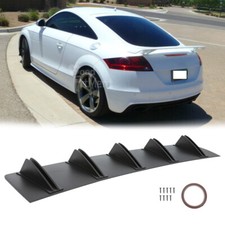 For Audi Tt Rs Tts Quattro Rear Bumper Lip Diffuser 5 Fin Spoiler Splitter Black For Audi Tt Rs Tts Quattro Rear Bumper Lip Diffuser 5 Fin Spoiler Splitter Black