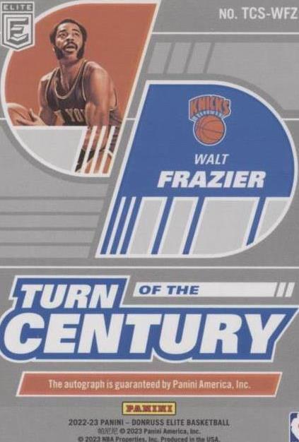 2022-23 Donruss Elite - Walt Frazier #TCS-WFZ for sale | eBay