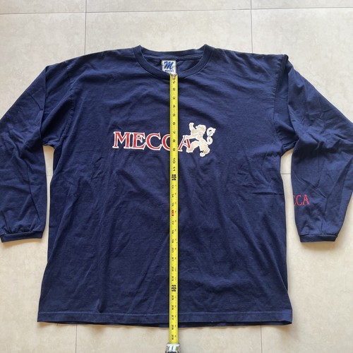 Mecca Mens 2XL Long Sleeve T Shirt Dark Blue Dbl Sided #10 - Picture 6 of 7