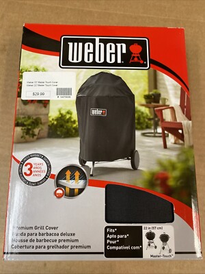 Weber 7150 Premium 22'' Grill Cover for Kettle & Master-Touch Black New In Box