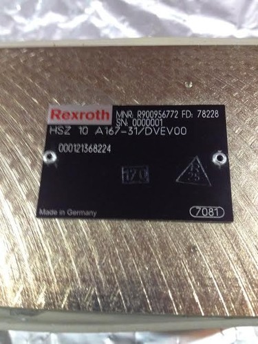 REXROTH HSZ 10 A167-31/DVEV00 ZWISCHENPLATTE HSZ R900956772 - Bild 2 von 4