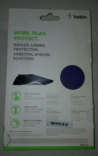 Belkin custodia ecopelle tri-fold color per Samsung Galaxy Note 8 F7P089VFC01 - Foto 2 di 5