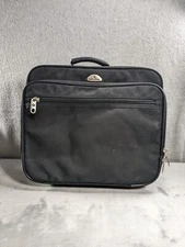 Samsonite Black Laptop Messenger Bag Expandable Luggage With Wheels 16"x15"