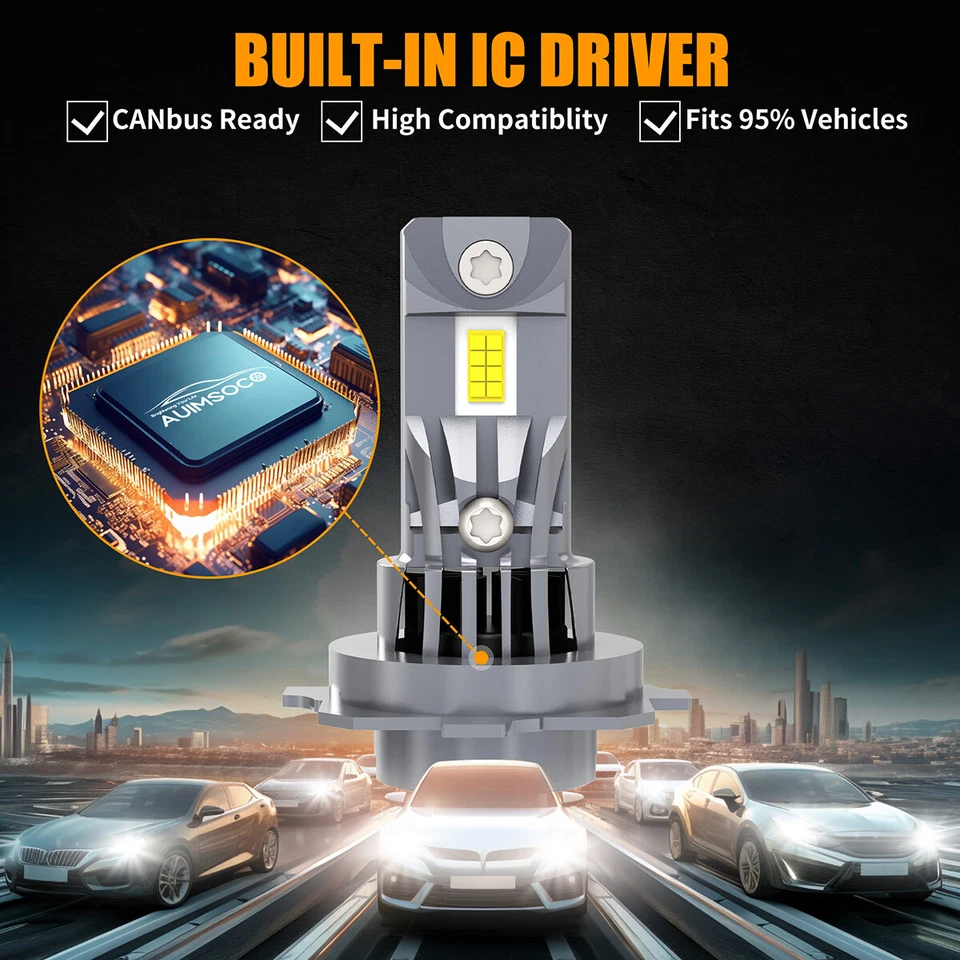 Fit For BMW 525i 530i 2004-2006 Combo LED Headlight Fog Light Bulbs Kit 6000K 6X - Image 3 of 4