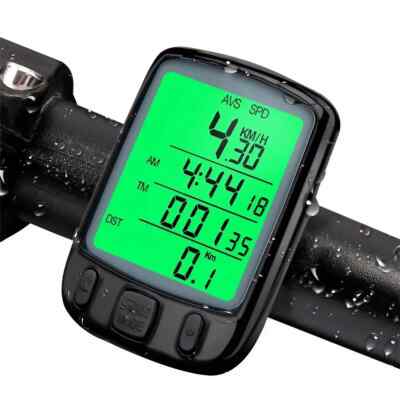 Bicycle Computer Waterproof Digital Cycle Bike Computer Stopwatch Wire Odometer