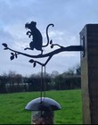 Rat Bird Feed Hanger Holder Hook Display Metal Garden Art Ornament