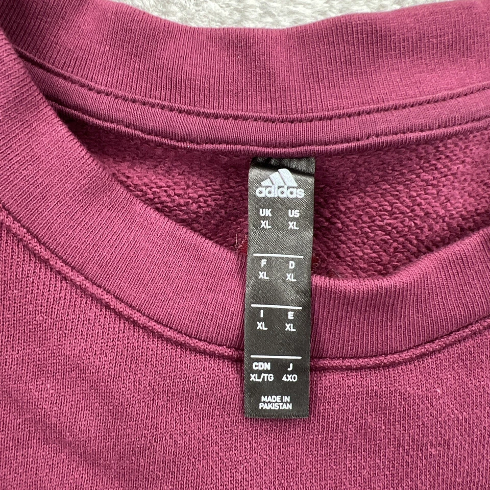 Adidas x Peloton Sweatshirt Mens XL Burgundy Pullover Crewneck Athletic Casual - Image 3 of 4