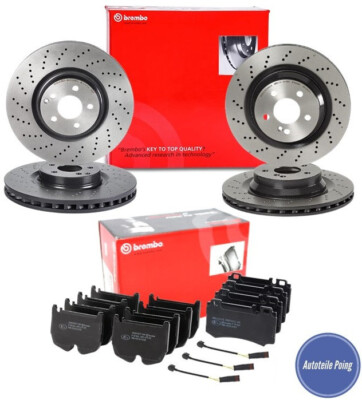 BREMBO BRAKE SET COMPLETE TOILET FRONT & REAR MERCEDES AMG CLS55 E55 T C219 W211