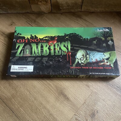 Oh No... Zombies! Board Game Halloween Archie McPhee 2009 Missing Pieces Spooky