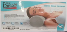 Cervical Neck Roll Pillow Memory Foam Cylinder Neck Support for Sleeping 4X18.5