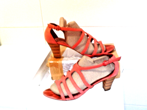 CAMPER pink Suede Sling back Sandal Heel  3" sz40 good condition - Picture 1 of 5
