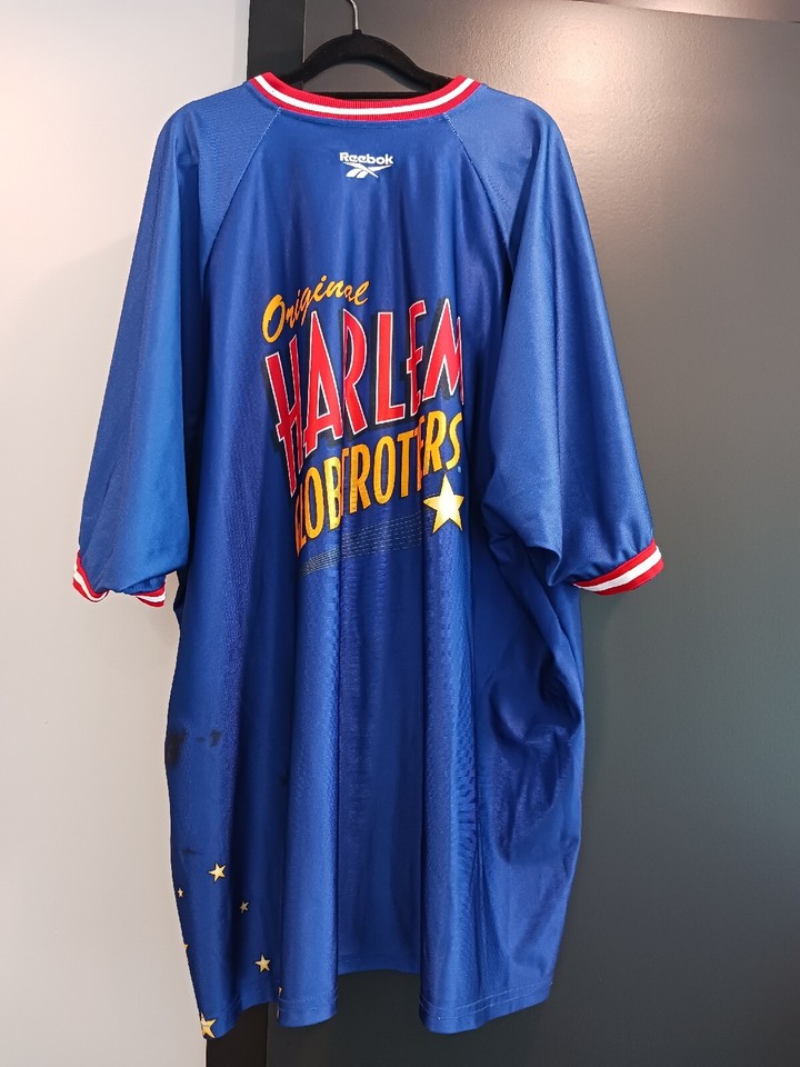 Maillot Basket Fubu Harlem Globetrotters Vintage - Bleu Marine Taille L - Écussons Sweet Lou