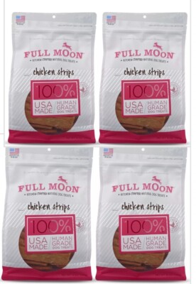 48 oz Full Moon Chicken Strips Healthy Natural Dog Treats Human Grade 4 x 12 oz
