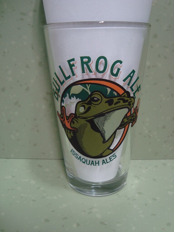 Bullfrog Ale  Issaquah Ales  Rogue Brewery   Beer Glass 16 oz.