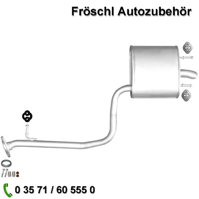 für Lexus IS II 300h E3 Endtopf Auspuff Auspuffanlage Anbausatz hinten rechts a*