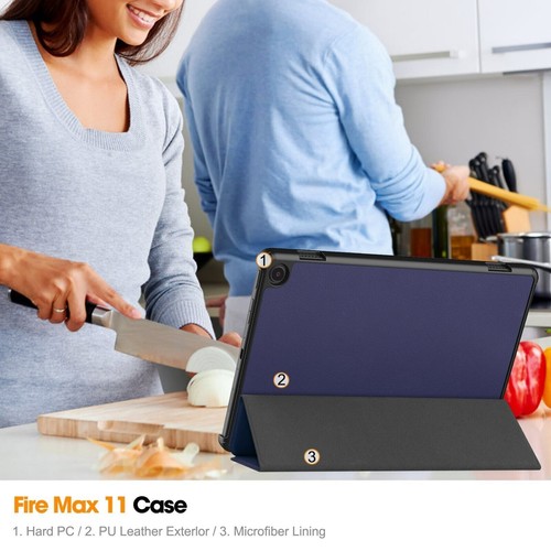 Housse mince pour Amazon Fire Max 11 2023 étui housse de protection étui intelligent sac support - Photo 15/118
