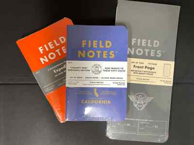 SEALED Field Notes County Fair California, Expedition, Front Page Bundle