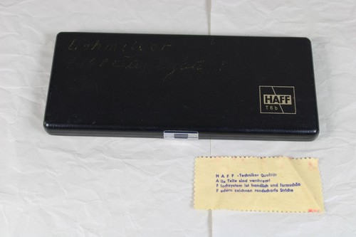 B10/ Coffret compas d'architectes vintage complet avec 10 pièces - mod. HAFF T6b /S28 - Photo 2/12