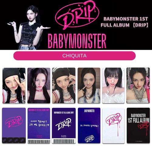 7pcs/Set BABYMONSTER Member Drip Photo Cards Self Made . Photocard - Picture 8 of 8