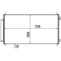 Kondensator, Klimaanlage Mahle Ac 719 000S