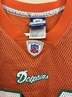 Vintage Authentic Reebok NFL Miami Dolphins 54 Zach Thomas Jersey Orange Youth M — photo 2